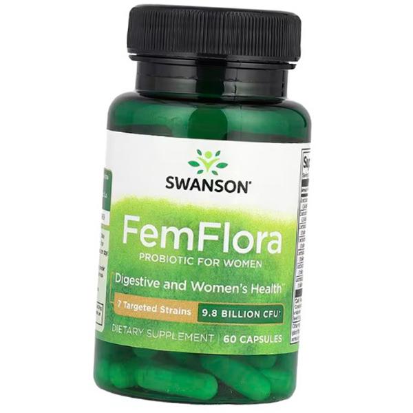 

Пробиотик для женщин, FemFlora Probiotic For Women, Swanson 60капс (69280040) 60caps