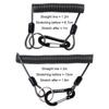 Schlüsselband Elastische Spirale Sicherheitsseil Schlüsselschnur Angeln Verpasstes Seil Angel-Lanyard Drahtfederseil Angel-Spiralschnur