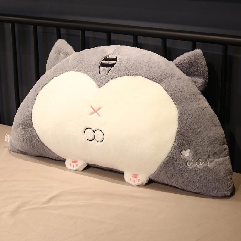 Cartoon Cat Ass Bedside Pillow Bedroom Pig Butt Waist Pillow Tatami Back Throw Pillow Seat Waist Cushion