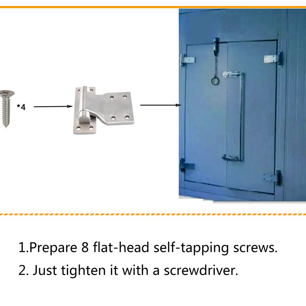 Heavy Duty Stainless Steel Door T Type Hinge Machinery Industrial Equipment Hinge Folding Hardware Accessories