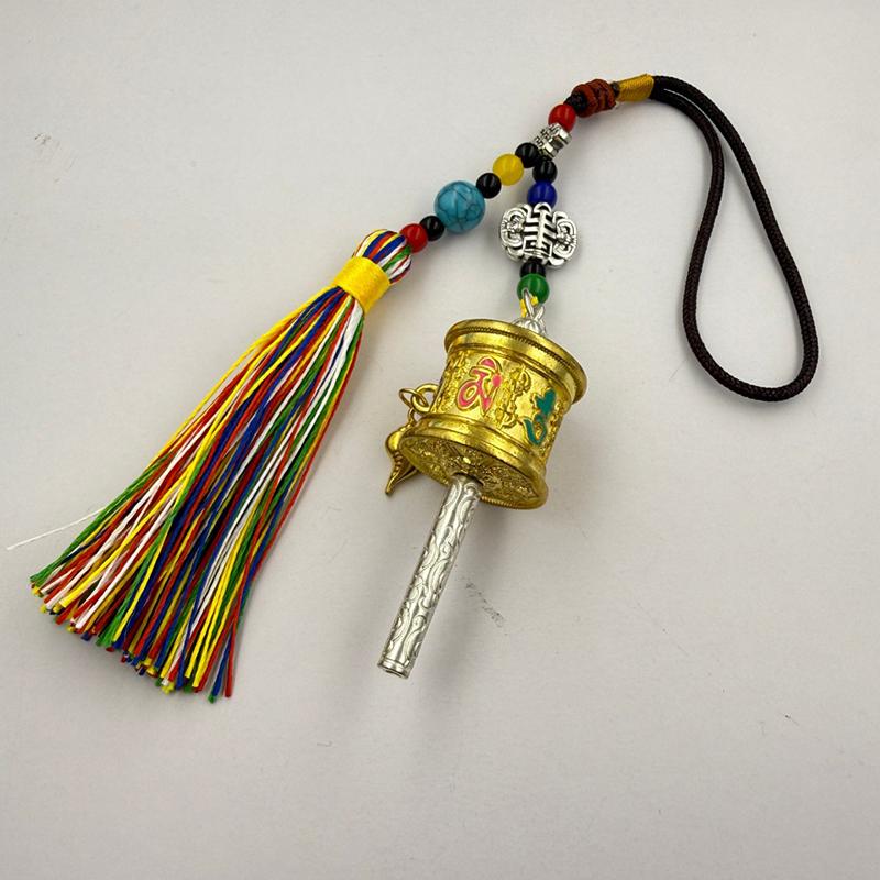 Ethnic Style Colorful Tassel Pendant Keychain Boho Handbag Charms Car Hanging Ornament for Girls Accessories