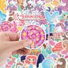 50pcs Waterproof Mermaid Cartoon Stickers for Suitcase, Phone, Notebook, and Journal
