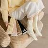 Thickened Floor Plush Socks Bowknot Mid Tube Socks Women Creative Coral Fleece Socks  Female