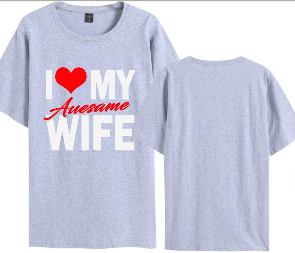 I Love My Awesome Wife Husband T Shirts Honeymoon Couple Outfits Dating Couples Anniversary Gifts Unisex Women Oversized Tops Tee
