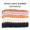 1 Pair Cotton Shoe Laces for Sneakers Quality Round Shoelaces Colorful Fashion Canvas Shoes Lace Accessories Unisex