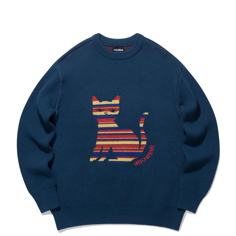 Anowick Multi_Cat Jqd Po Knit D/Green/L/Free
