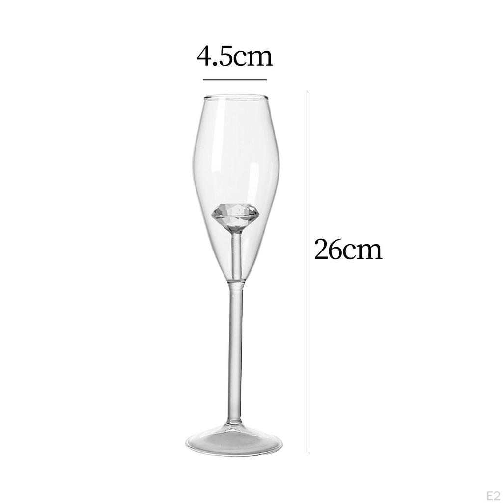 Diamond Wine Glass Set for Celebratory Occasions