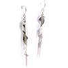 Les Trésors De Lily [J6709] - Silver 'Choreography' Designer Earrings