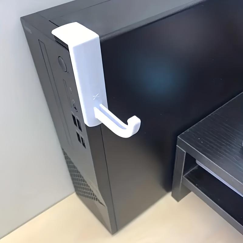 1pc Traditional Plastic Earphone Hook, Self-Adhesive, Wall Mount, Easy Install, for Home and Office Computer Storage, Utility Hooks