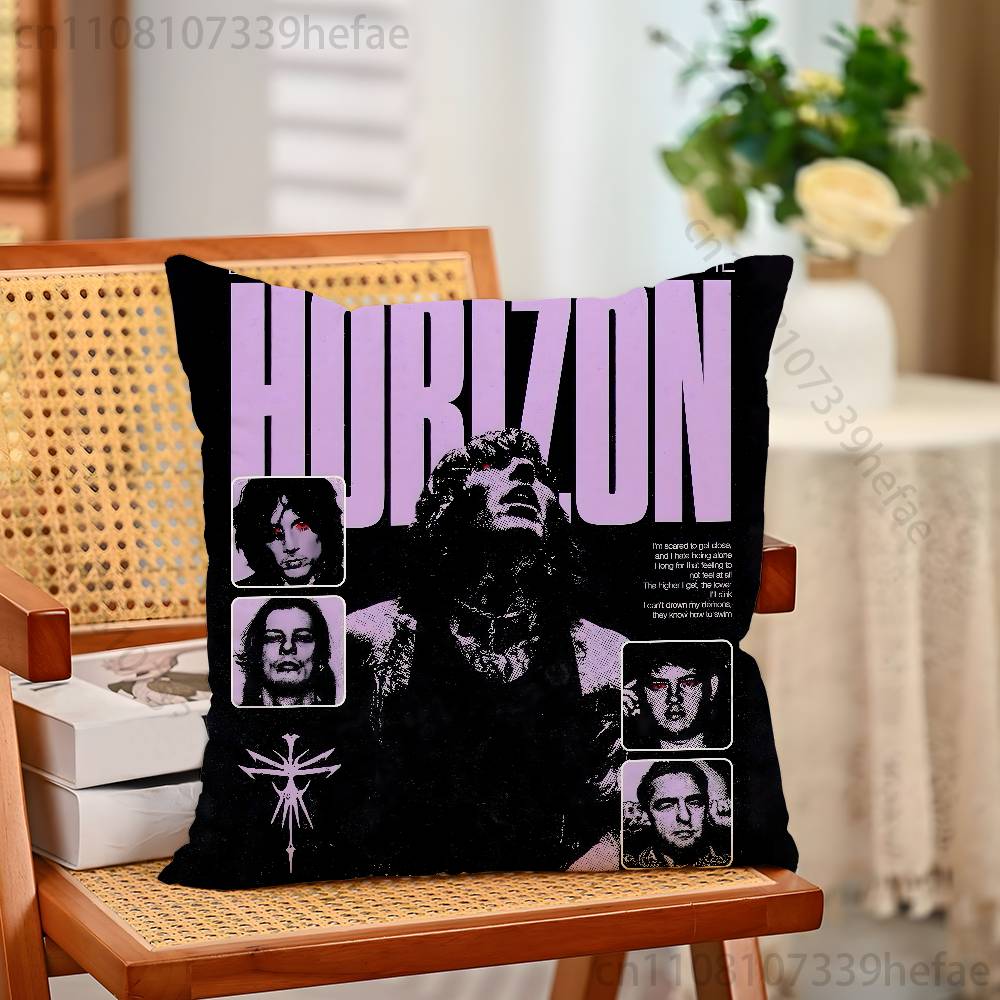 BBring Me The Horizon Pillow Case Plush Pillow Cases Home Decoration Pillow Cover for Sofa Bed Chair Living Room