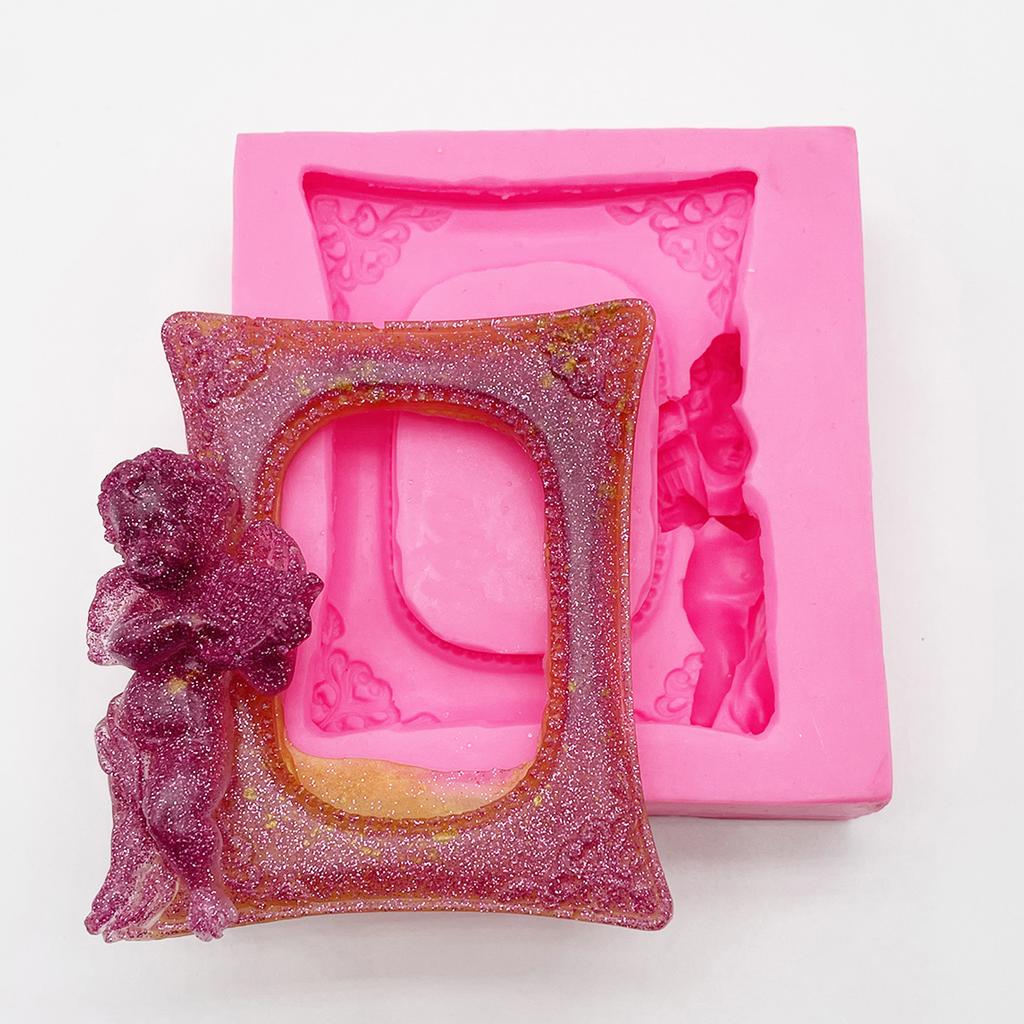 Big Square Frame Silicone Mold Fondant Cake Decorating Tool Sugarcraft Chocolate Gumpaste Mold Baking Tools