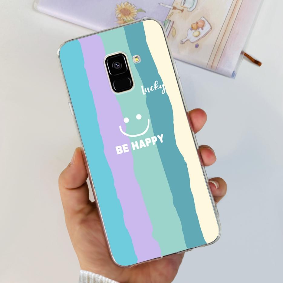 For Samsung Galaxy A8 Plus 2018 Case SM-A730F Luxury Painted Cover Soft Silicone Phone Case For Samsung A8 2018 A530F A8+ Fundas