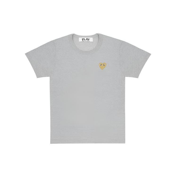 CDG Play Gold Heart T Shirt AZ-T216-051-3