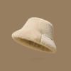 Warmer Plush Basin Cap Temperament Anti-cold Bucket Hat Elegant Winter Fisherman Hat  Men
