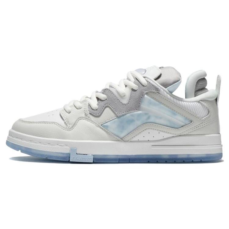 

Li Ning Wave PRO Leather Coverage Thermal Slip Resistant High top Skateboard Shoes Men s Gray White AECS015-1 39.5