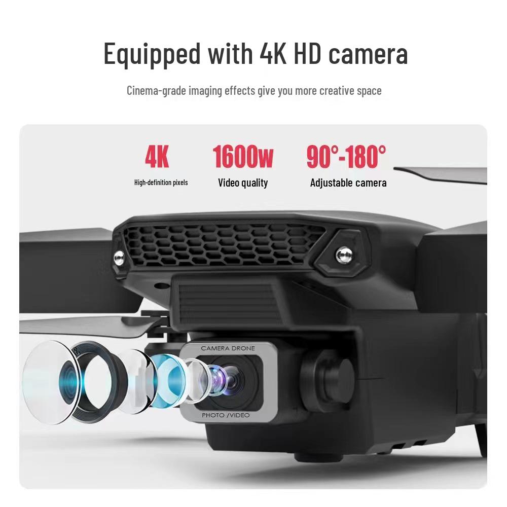 E88PRO 4K Drone with Dual Cameras, Obstacle Avoidance, Fixed Height & Folding Remote Control