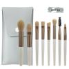 8-Piece Soft Bristle Makeup Brush Set: Eyeshadow, Setting Powder, Blush, Beauty Tools