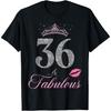 T-shirt Reine 36 ans Fabuleuse 36ème Anniversaire 36 Ans Fête d'Anniversaire