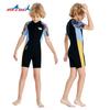 Kids 2.5mm Neoprene Wetsuit Diving Surfing Swimming Boys Short Sleeve Full Body Thermal Protection