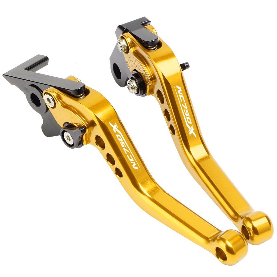 For Honda NC750X 2016- Short Adjustable Brake Clutch Lever Customizable Laser