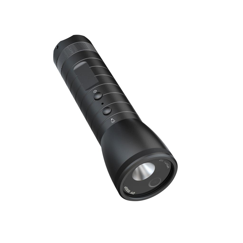 1080P Flashlight Camera Motorcycle Helmet Camera Bike Camera 120 Degrees Wide Angle Lens 5 Light Modes IPX6 Waterproof