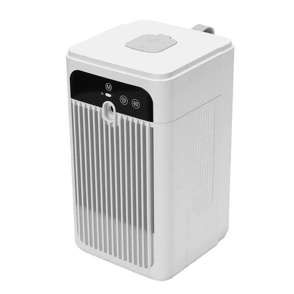 Desktop Air Conditioner with Timer Clock Ambient Temperature Display Quiet 500ML Rechargeable Desk Air Cooler Fan for