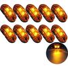 10X 2 LED Side Marker Lights 12 / 24V LED Clearance Lights Trailer Side Lamp Warning Light Yellow for Truck RV