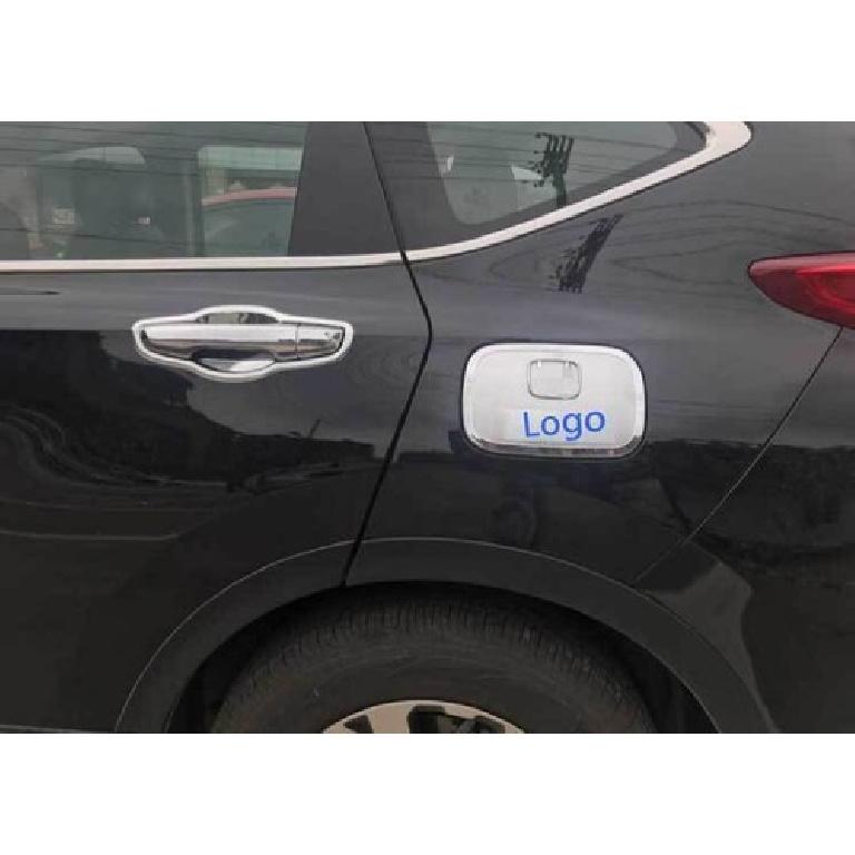 For Honda CRV CR-V 2017-2022 Chrome&Silver Exterior Side Fuel Oil Tank Cap Cover