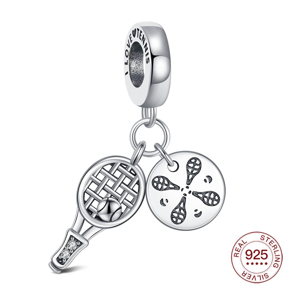 Copper Sports Series Charm Football Barbell Pendant Original Make Diy Bracelet Party Jewelry Gift For Men And Women