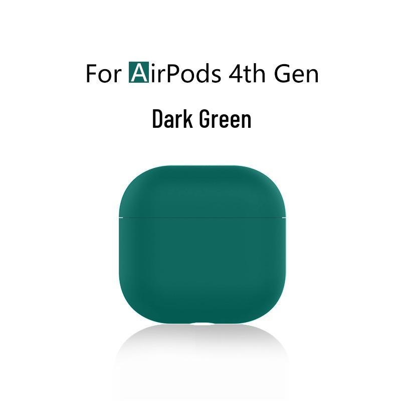 Compatible Silicone Protective Case for Apple AirPods 4th Gen and AirPods Pro 3
