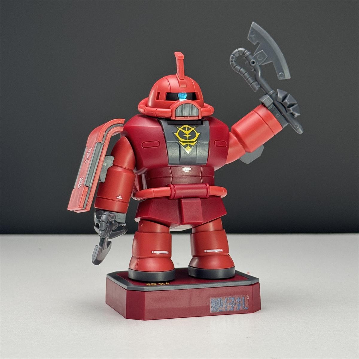 

New Fat Zaku Q Version Magnetic Assembly Action Figure Model Kit Green Red Anime Figure Collect Mech Toys Desktop Surprise Gift