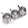 Seasoning Pot Set 304 Stainless Steel Condiment Spice Salt Sugar Pepper Bottle Container