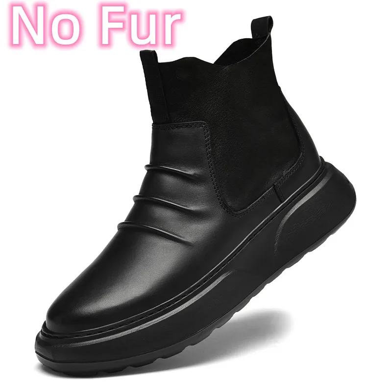 Модные высококачественные мужские повседневные туфли из натуральной кожи — фото 8