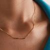 Gucci Link To Love Collection Geometric Lines 18K Gold Necklace Women Necklace 662108J8500