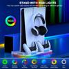 Charging Station with Headset Holder 3 Speed Adjustable Cooling Fan for Slim Controller Charger Stand Charging Dock