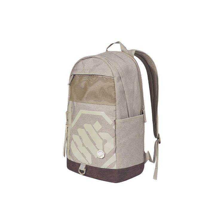 Li Ning Anti-Five Serie Große Kapazität Studenten Sportstoff Rucksack Unisex Rucksack Khaki ABSR188-4