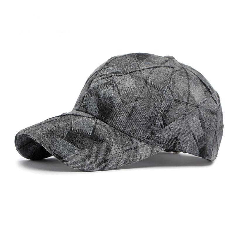 Gewaschene karierte Baseballkappe für Damen, Vintage, strukturiert, Dad Hat, für draußen