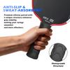 BA-High Elastic Silicone Handle Protective Cover Octagonal Honeycomb Pickleball Paddle Racket Grip Cover Accessories