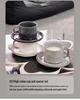 Nordic Style Luxury Ceramic Coffee Cup Set (6 Pieces) - Elegant Housewarming Gift