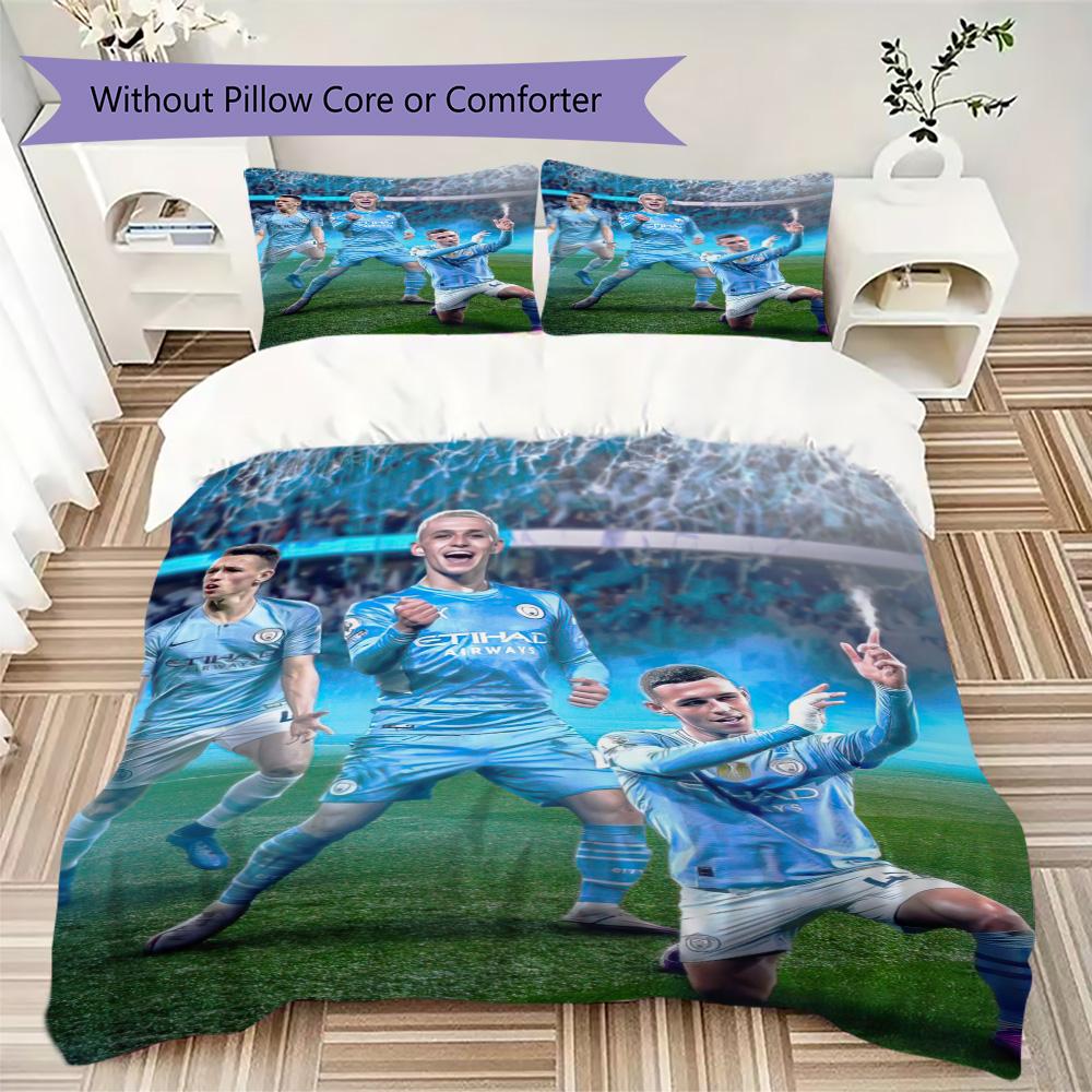 Manchester City F.C. English professional footballer Phil Foden Home Decoration Soft Bedding Down Pillowcase Duvet Cover (without core) K2
