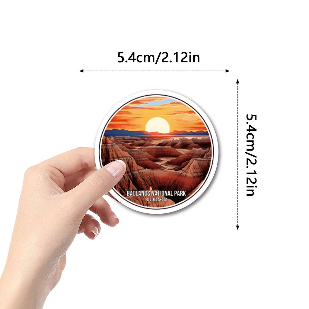 55 Badlands National Park Graffiti Stickers Decorative Scooter Waterproof Stickers