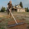 VEVOR Lawn Leveling Rake, Lawn Leveler with 83.9 in Handle, 48x10 in Ground Plate, Rust-Resistant Carbon Steel Soil Leveler, 2 Heights Adjustable