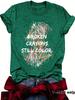 New Summer Women's Short Sleeve Striped Letter T-shirt - European & American Trend