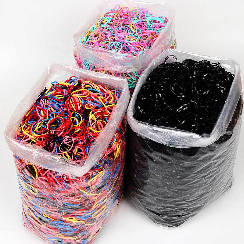 Elastici Colorati ad Alta Elasticità Piccoli per Bambini - Elastici di Gomma Usa e Getta in Confezione Bulk