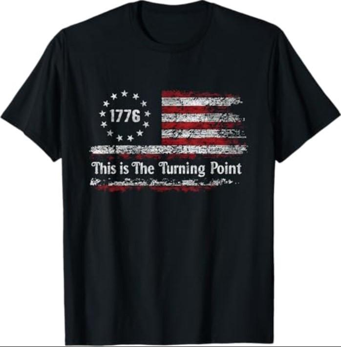 This is The Turning Point American Freedom USA Flag T-Shirt Unisex T-Shirt XXXXL