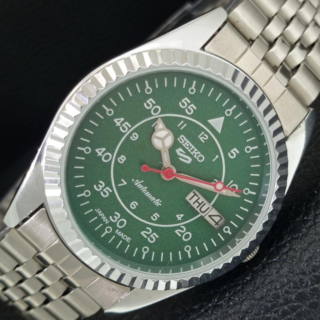 ВИНТАЖНЫЕ ОТРЕМОНТИРОВАННЫЕ МУЖСКИЕ АВТОМАТИЧЕСКИЕ ЧАСЫ SEIKO 5 6309A ЯПОНИЯ ЗЕЛЕНЫЕ a442950-1 gray