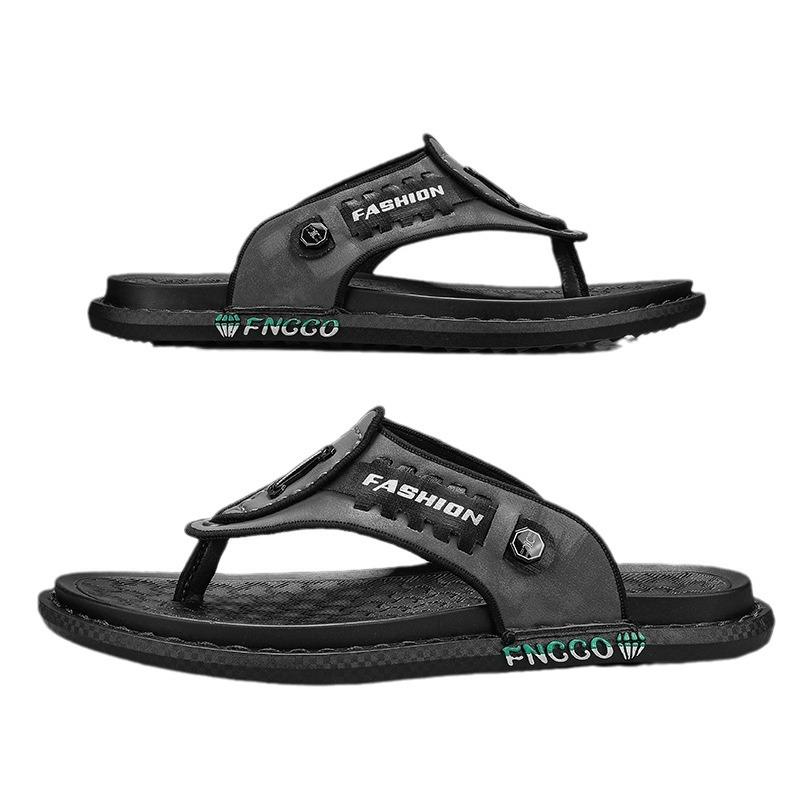 Men's Summer Flip-flops Youth Sports Wear-resistant Sandals Vietnam Internet Celebrity Beach Soft Bottom Casual Slippers