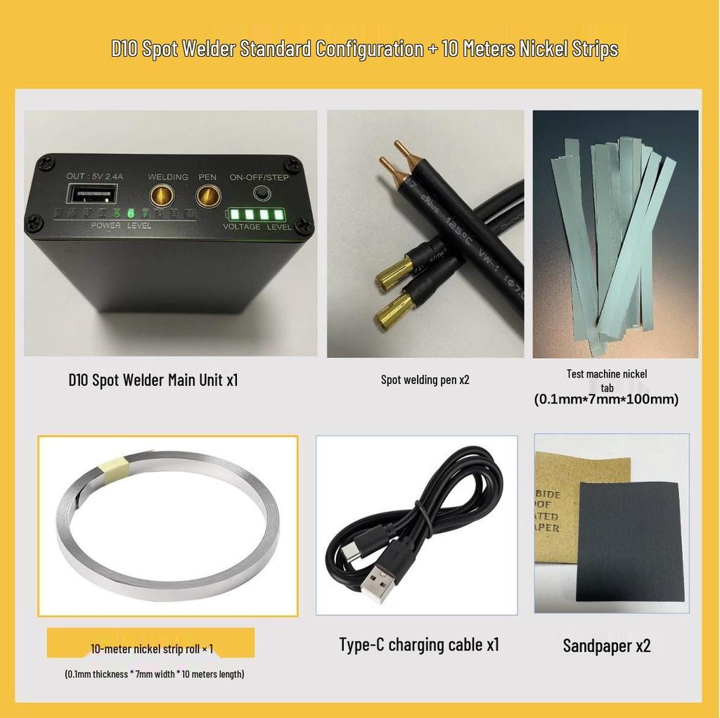 Portable 18650 Lithium Battery Spot Welder for Power Banks and Mobile Phones