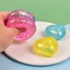 Liebesherz Knetspielzeug Angstlinderung Glitzerpulver Herzform Sensorisches Spielzeug Weicher TPR Dekompressions-Stressball Gastgeschenke