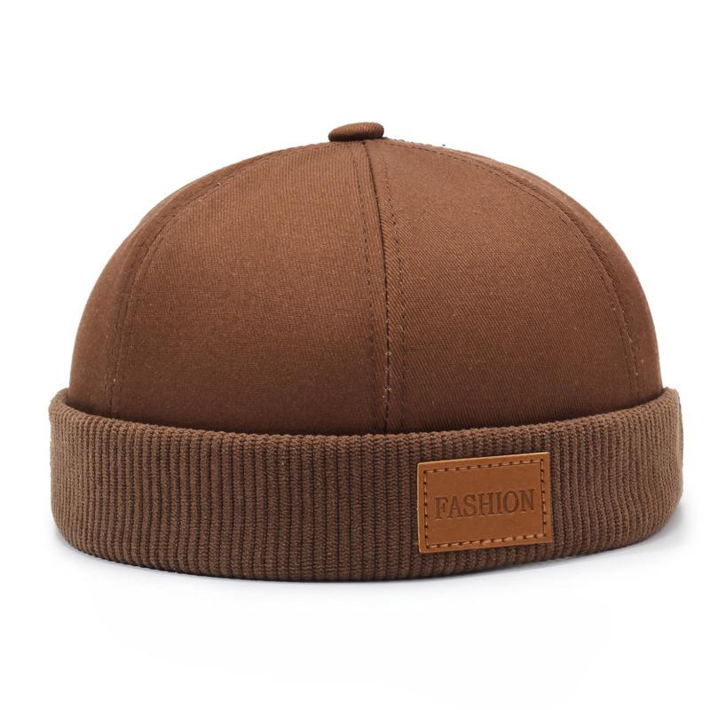 Cappello da Marinaio Cappelli Senza Visiera Berretto Berretto Cappello Per Uomo Donna Velluto a Coste Stile Retro Polsino Arrotolato Cappello da Porto